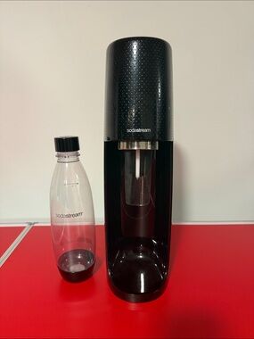 SodaStream Black Sparkling Water Maker with Reusable Bottle
